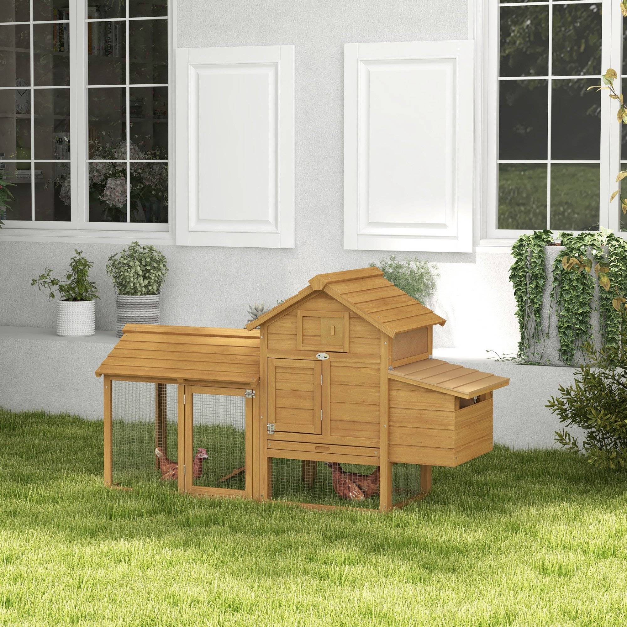 ComfortXL - Poulailler Cottage Bois Massif Sapin 0.8 m² - Abri Sécurisé avec Enclos - ComfortXL Outdoor Living - Image 4