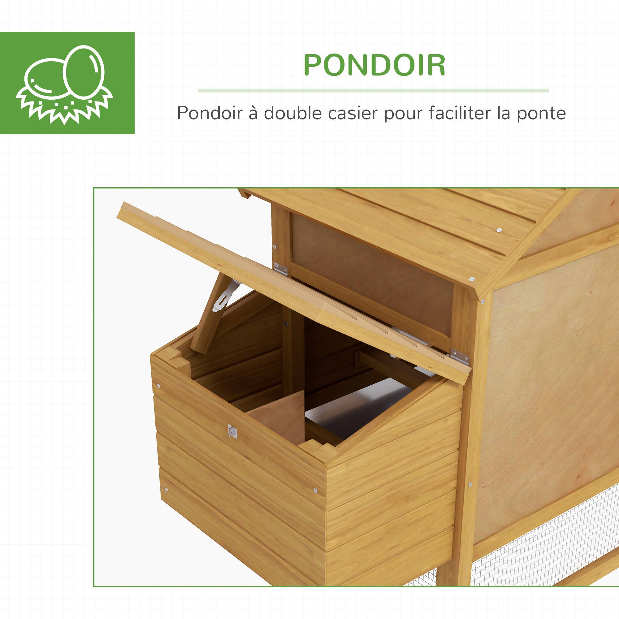 ComfortXL - Poulailler Cottage Bois Massif Sapin 0.8 m² - Abri Sécurisé avec Enclos - ComfortXL Outdoor Living - Image 8