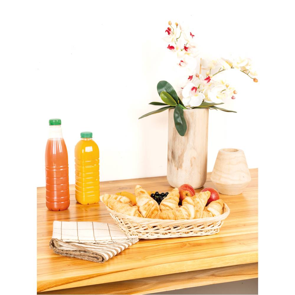 Aubry Gaspard - Vase décoratif en bois clair - Image 4