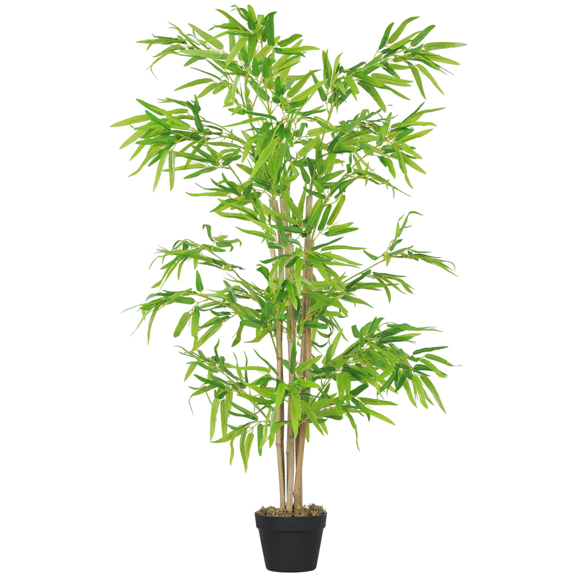 Bambou artificiel plastique vert 17 x 17 x 150 cm - PANGIVO - Image 2