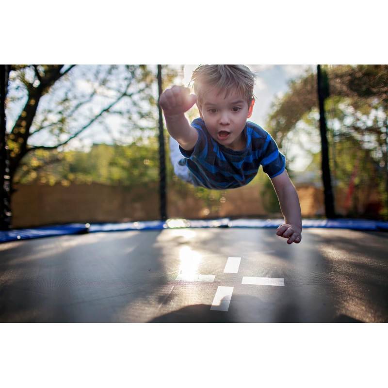 Trampoline extérieur Classique ø185 cm- 6FT- Filet intérieur, Matelas de protection réversible et Echelle JUMP4FUN - Image 4