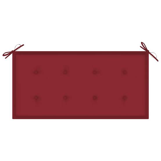 PANGIVO - Banc de jardin teck massif rouge bordeaux 112 x 55 x 94 cm - PANGIVO - Image 6