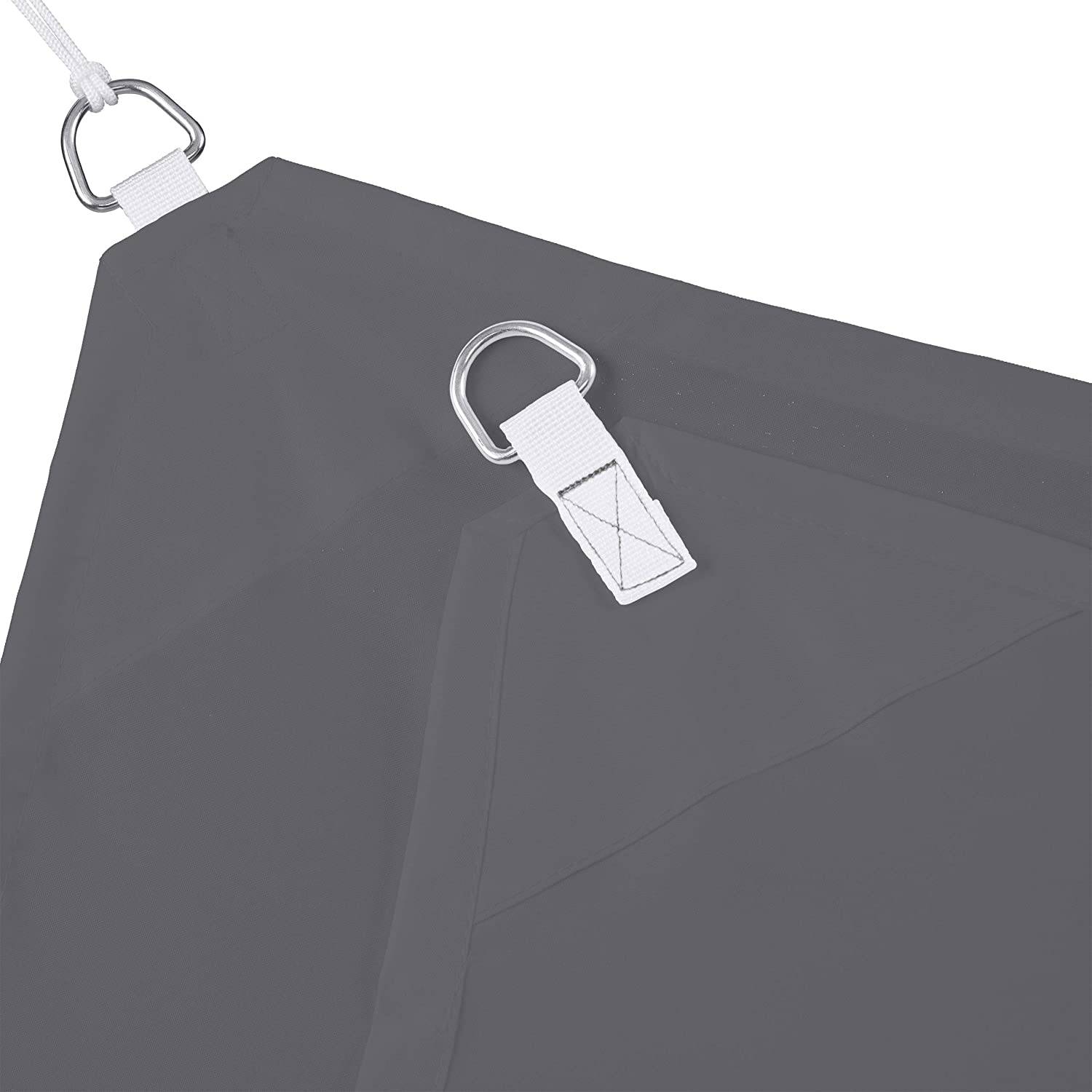 Helloshop26 - Voile d'ombrage rectangle 4 x 6 m gris - Imagen 3