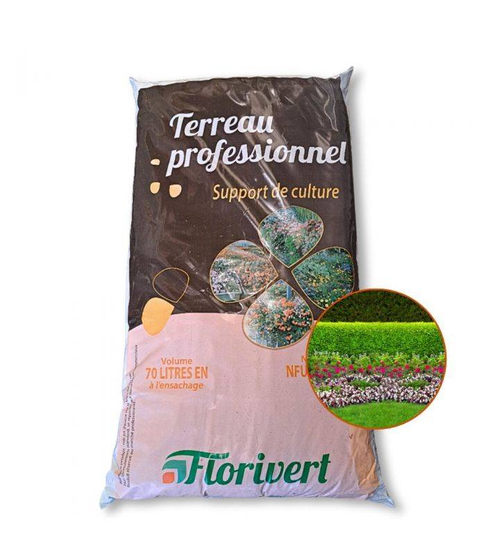 Florivert - Palette de 10 sacs de 70 l de terreau prêt à l'emploi Fleurissement PAE Florivert NEG01617-10x70
