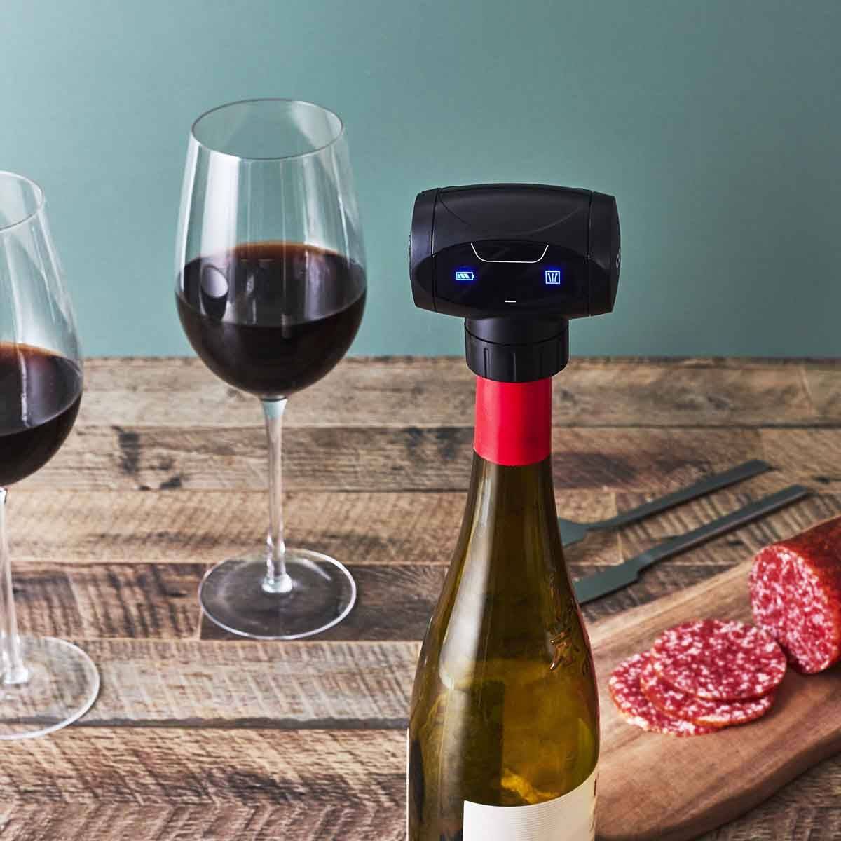 Cook Concept - Bouchon de Vin Vide d'Air "Électrique" 7cm Noir - Image 3