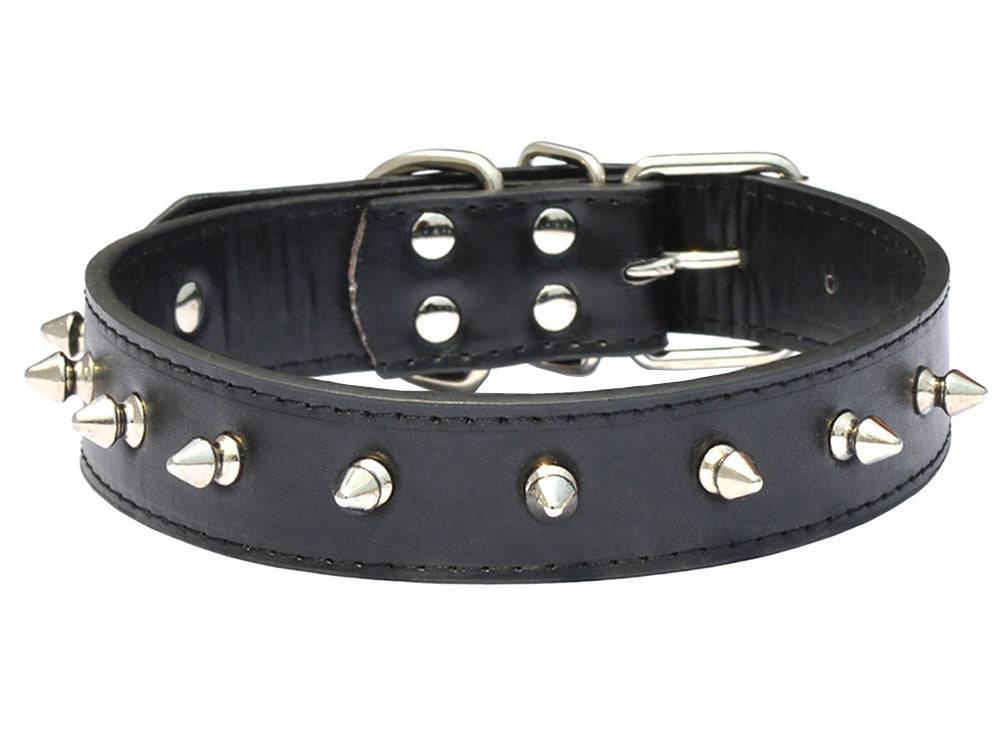 Collier chien clouté cuir eco réglable L - Image 5