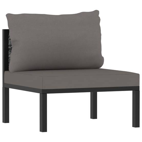 Canapé Extérieur 3 Places Poly Rotin Anthracite Durable avec Coussins Épais pour Salon de Jardin et Terrasse Spacieuse – ComfortXL Outdoor Living - Image 5