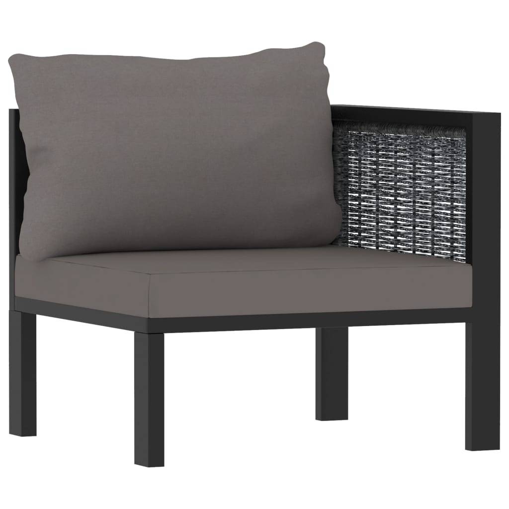 Canapé Extérieur 3 Places Poly Rotin Anthracite Durable avec Coussins Épais pour Salon de Jardin et Terrasse Spacieuse – ComfortXL Outdoor Living - Image 4