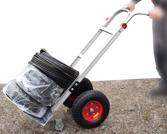 Diable aluminium STOCKMAN 250 kg - Roues tout-terrain - ST250R - Image 3
