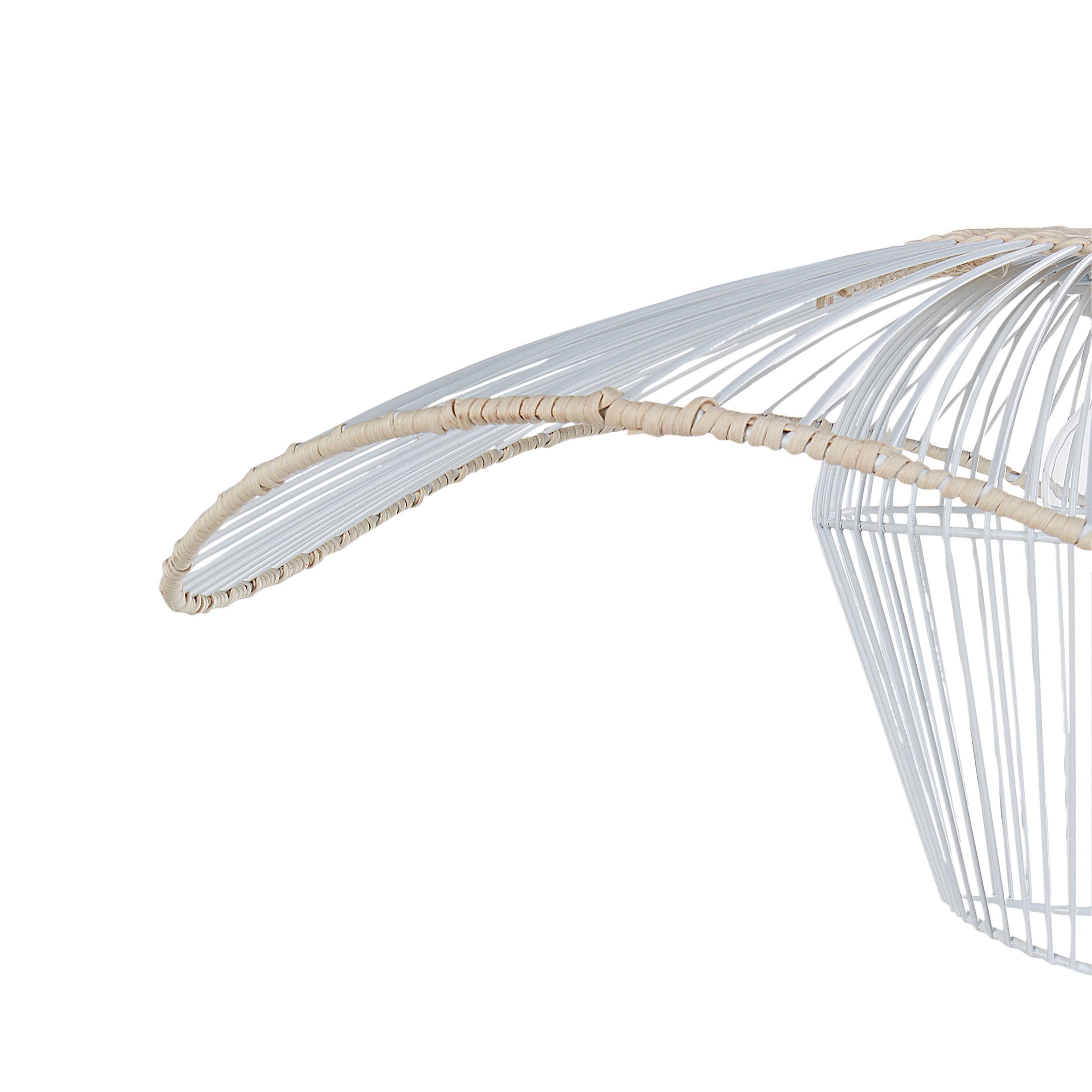 Beliani - Lampe suspension Métal Blanc LUNGA - 60x60x110- Beliani - Image 6