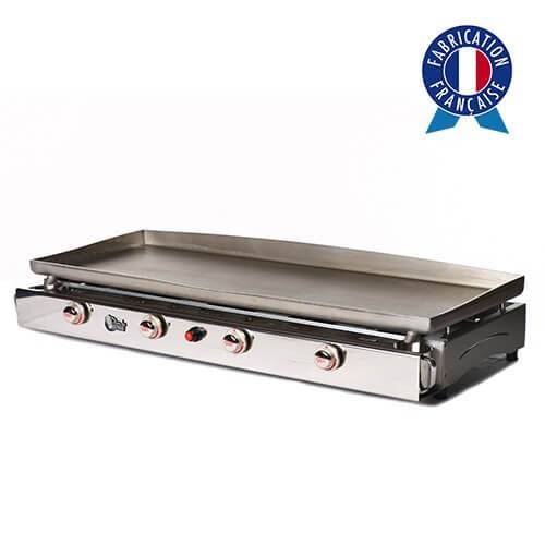 Plancha à gaz LAGOA 4 feux - Plaque et caisson INOX - LG2-4F
