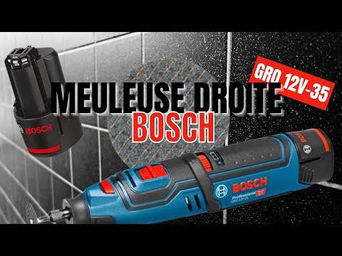 Bosch - Meuleuse droite BOSCH GRO 12V-35 - 2 batteries 12V 2.0Ah, chargeur, coffret - 06019C5001 - Image 3