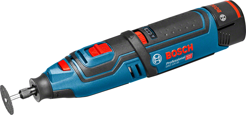 Bosch - Meuleuse droite BOSCH GRO 12V-35 - 2 batteries 12V 2.0Ah, chargeur, coffret - 06019C5001 - Image 1