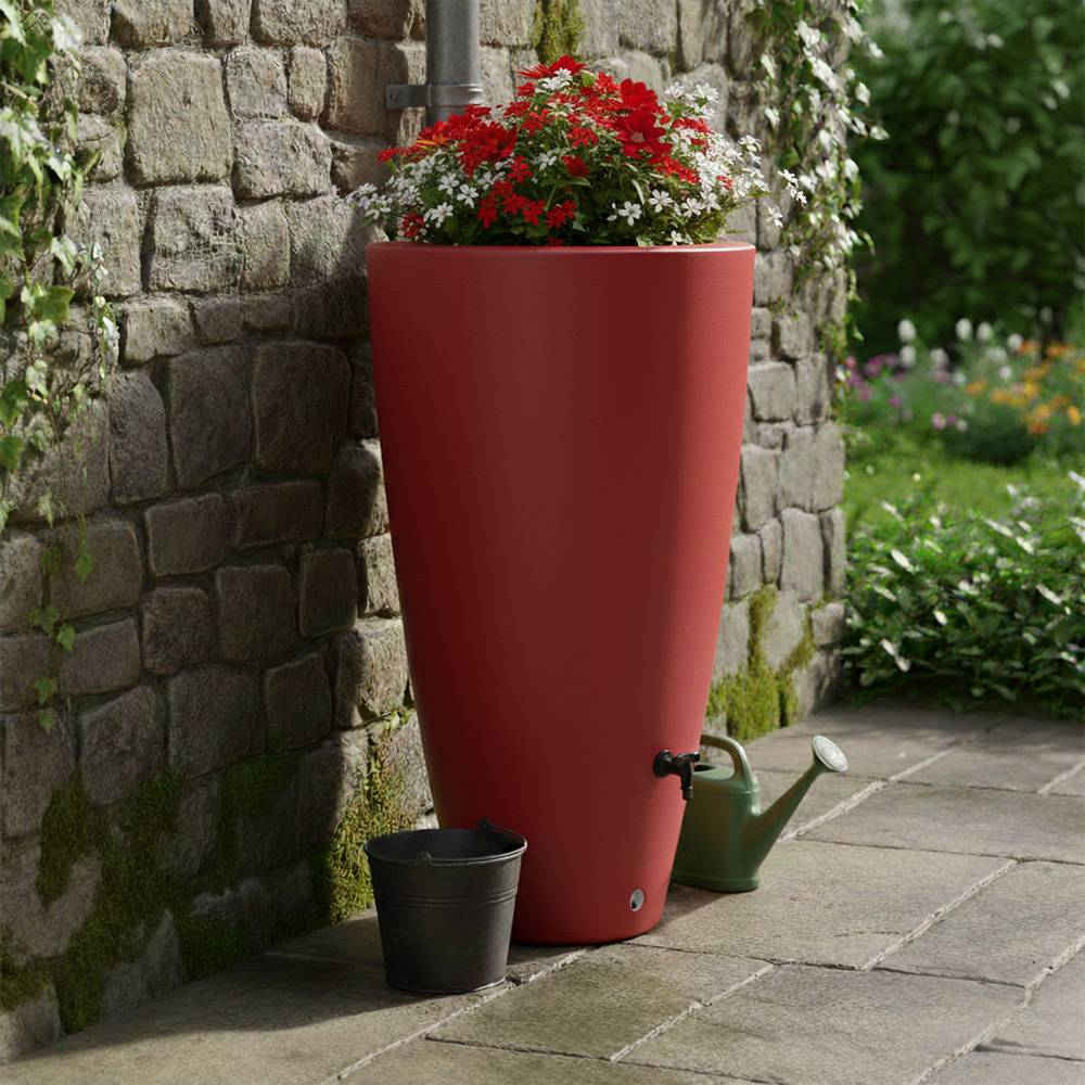 Récupérateur d'eau de pluie 190l ros'eau 2-en-1 + kit complet - plast'up rotomoulage - Image 3