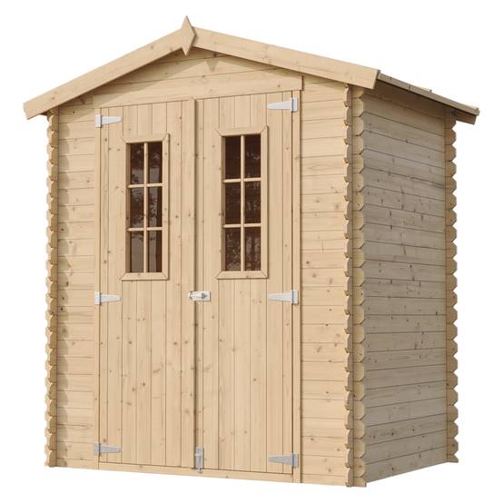Timbela - Abri de jardin en bois - Stockage extérieur I196xL136xH218 cm/ 1,98 m² - Petit abri à outils, Local à vélos - 19 mm d’épaisseur - Timbela M367C - Image 4
