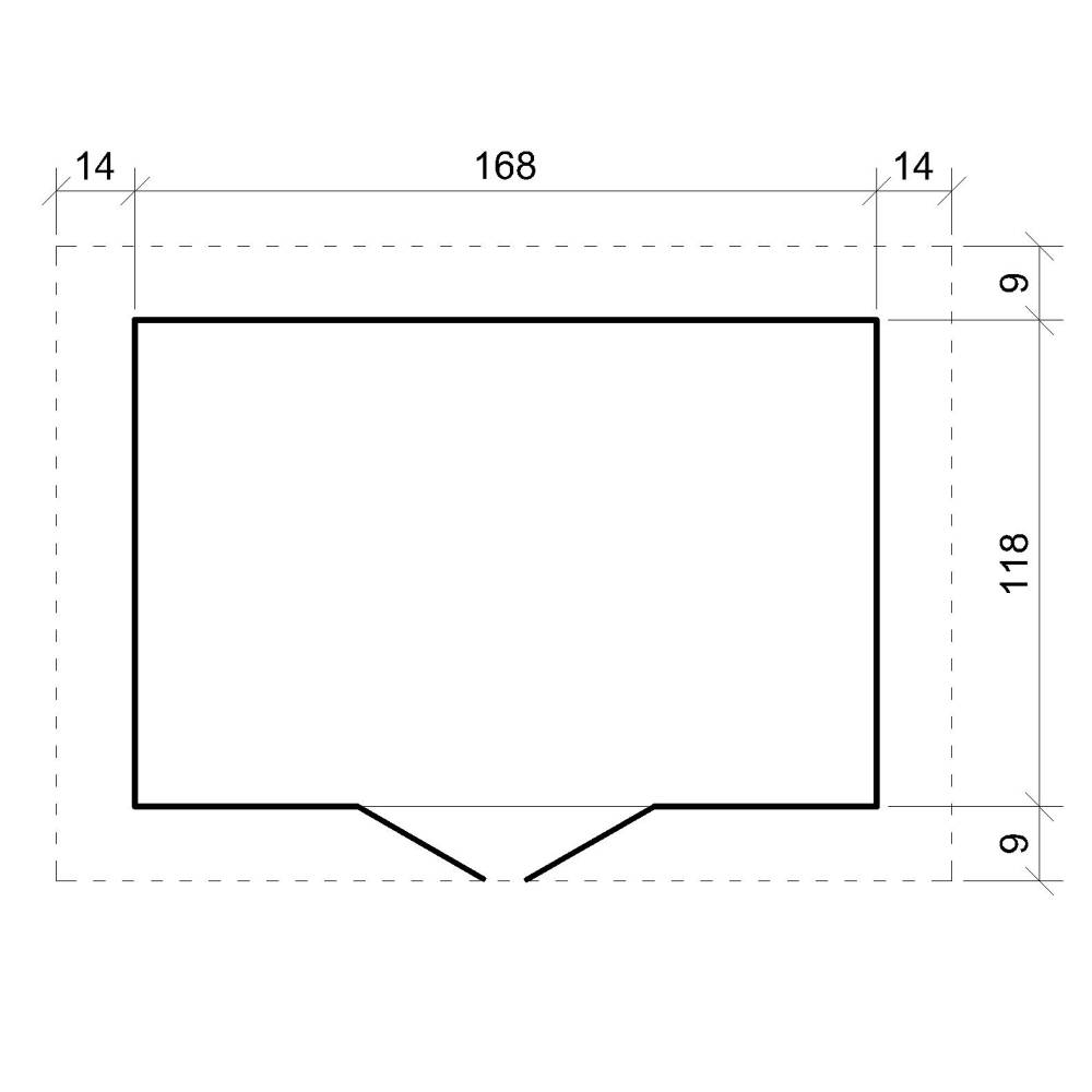 Timbela - Abri de jardin en bois - Stockage extérieur I196xL136xH218 cm/ 1,98 m² - Petit abri à outils, Local à vélos - 19 mm d’épaisseur - Timbela M367C - Image 6