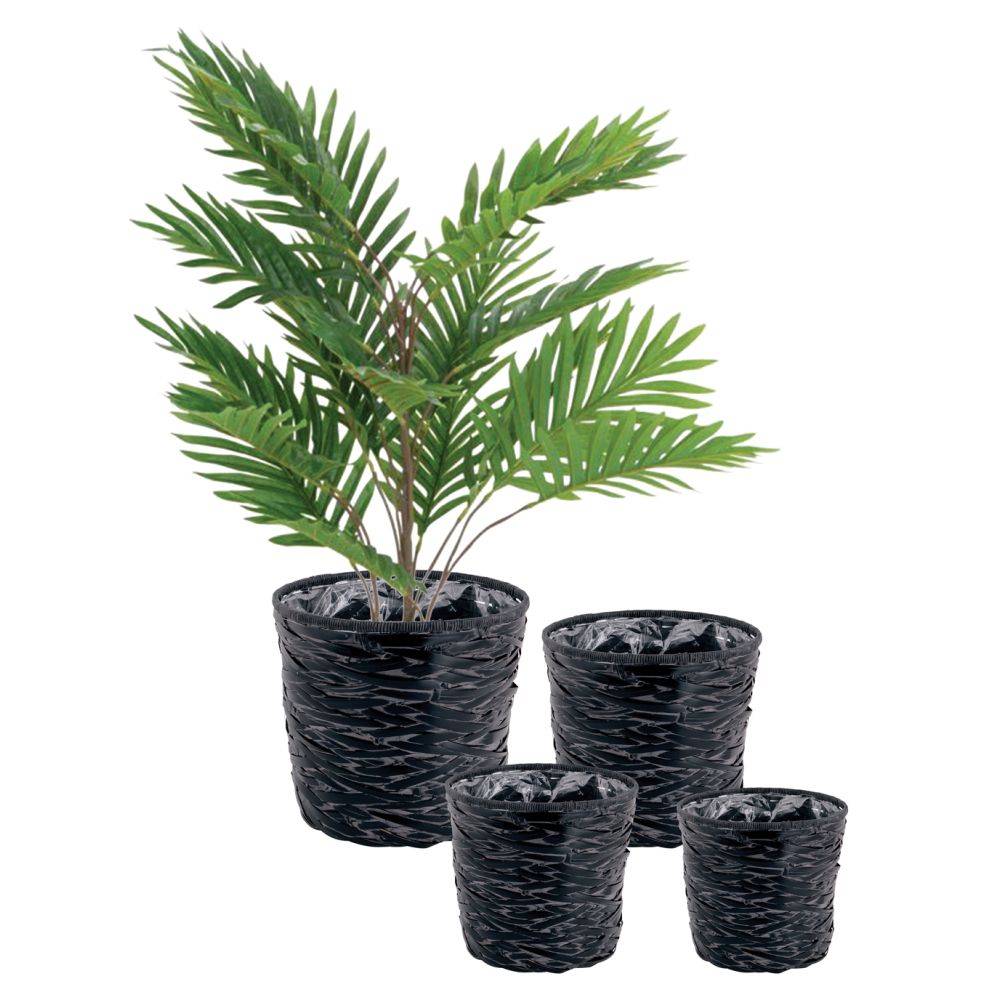 Aubry Gaspard - Cache-pot en bambou noir (lot de 4) - Imagen 2