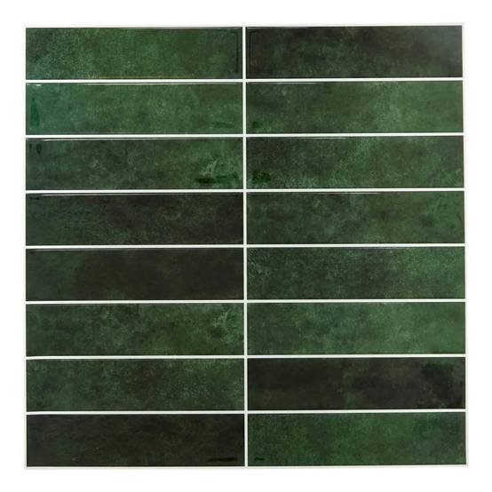 Lot de 2 Stickers Décoratifs "Caro" 25x25cm Vert - Image 1