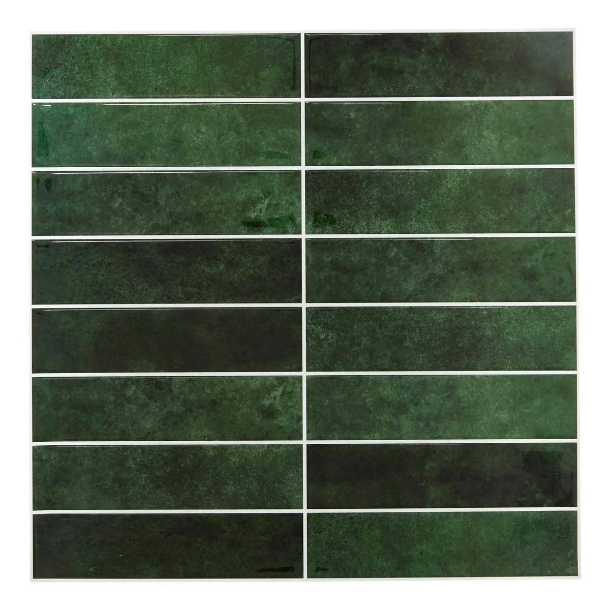 Lot de 2 Stickers Décoratifs "Caro" 25x25cm Vert - Image 1