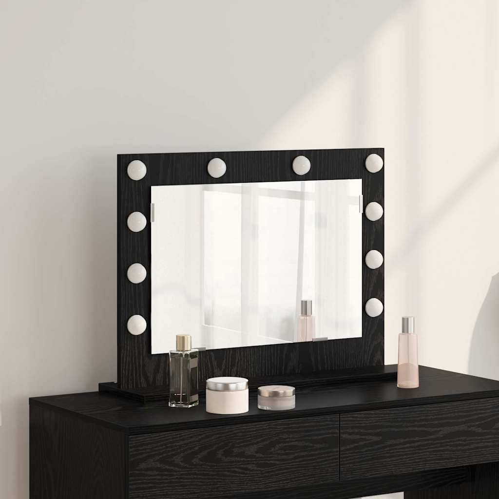 Maison Chic - Miroir de vanité Rectangulaire Chêne noir 60 x 45 x 18 cm Maison Chic - Image 2