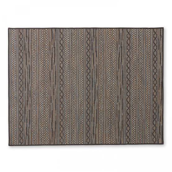 Oviala - Tapis rectangulaire en polypropylène 200x290 cm noir Urda - Oviala - Image 2