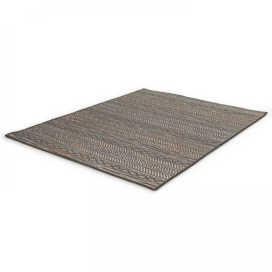 Oviala - Tapis rectangulaire en polypropylène 200x290 cm noir Urda - Oviala - Image 3
