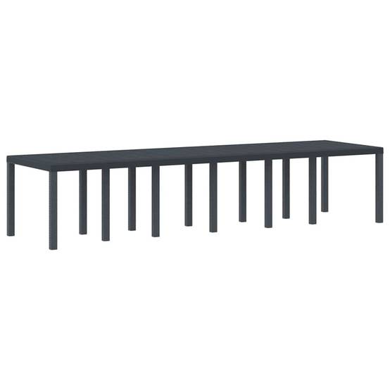 Maison Chic - Table De Jardin - Table Extérieure Anthracite 350 x 100 x 73 cm polyrotin - Image 1