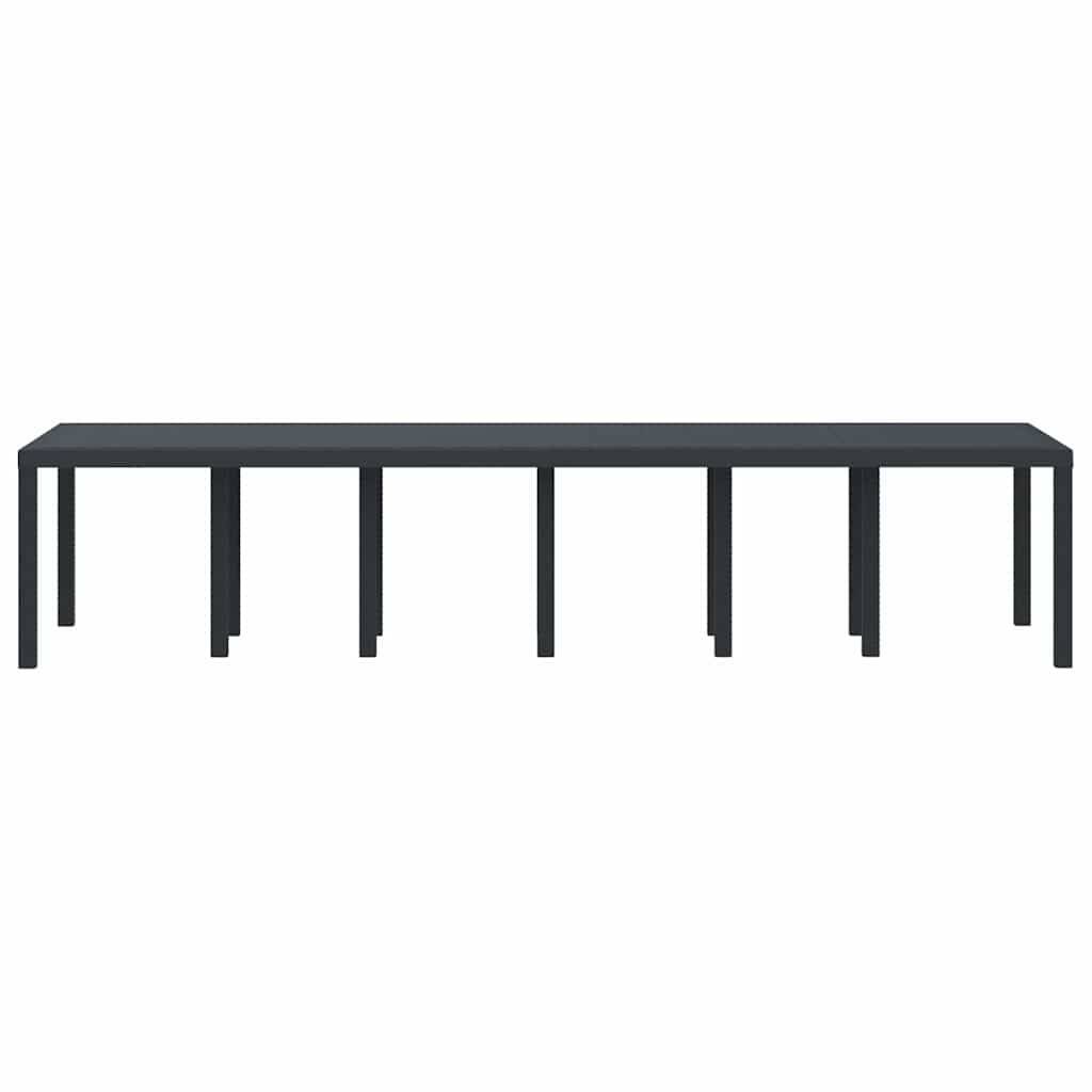 Maison Chic - Table De Jardin - Table Extérieure Anthracite 350 x 100 x 73 cm polyrotin - Image 4