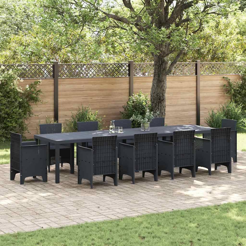 Maison Chic - Table De Jardin - Table Extérieure Anthracite 350 x 100 x 73 cm polyrotin - Image 2