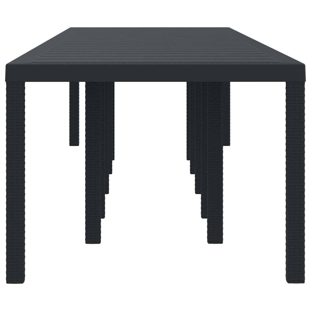 Maison Chic - Table De Jardin - Table Extérieure Anthracite 350 x 100 x 73 cm polyrotin - Image 5