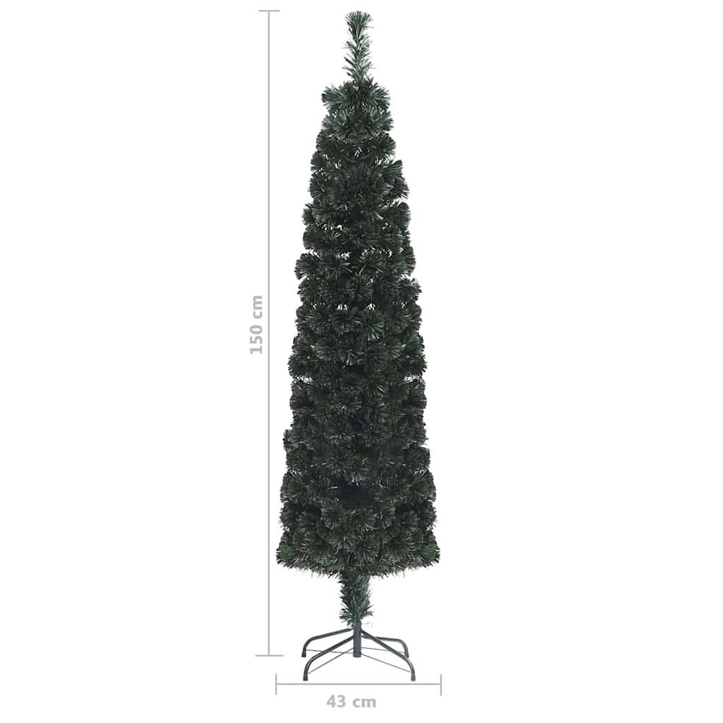 Vidaxl - Arbre de Noël artificiel mince et support 150 cm fibre optique vidaXL 328444 - Image 9