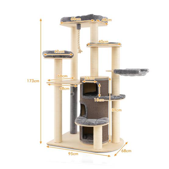 4pcs Poteaux de Rechange pour Arbre à Chat, Remplacement de l'Arbre à 4pcs Poteaux de Rechange pour Arbre à Chat, Remplacement de l'Arbre à