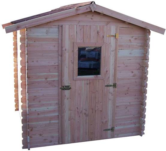Habrita - Abri de jardin 4.28m² bois naturel DU2020.02N Habrita - Image 1