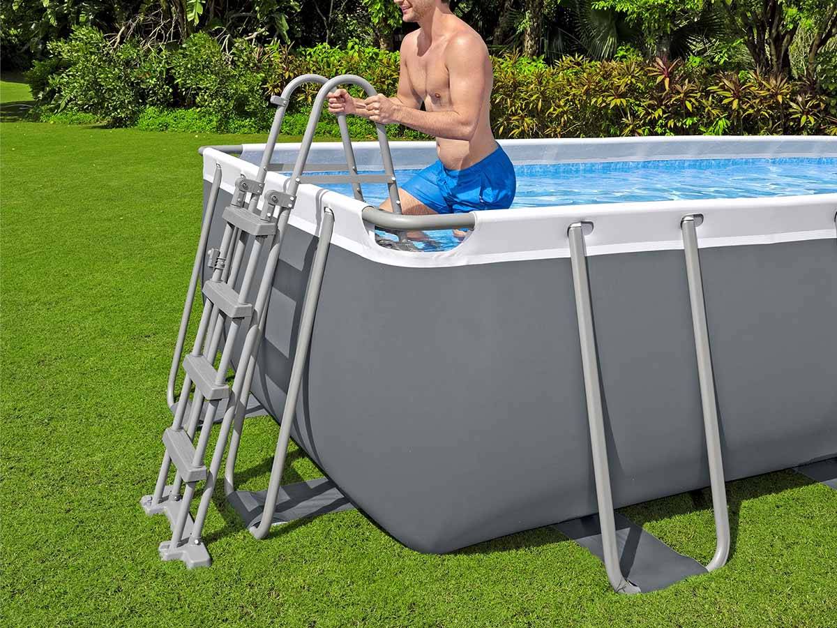 Bestway - Piscine tubulaire Power Steel rectangulaire 4,88 x 2,44 x 1,22 m - Bestway - Imagen 4