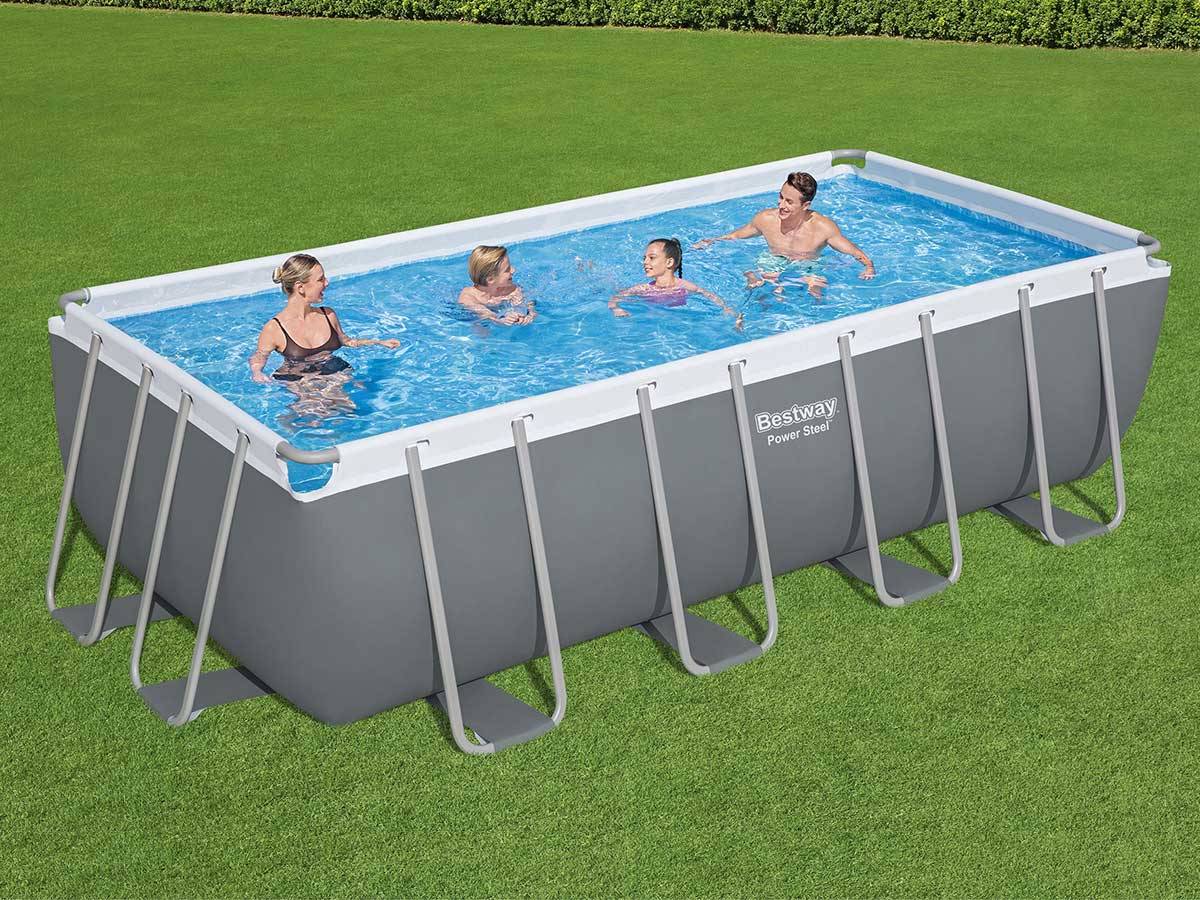 Bestway - Piscine tubulaire Power Steel rectangulaire 4,88 x 2,44 x 1,22 m - Bestway - Imagen 2