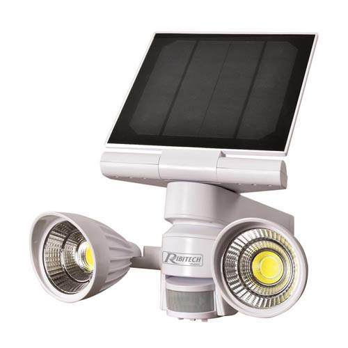 Ribimex - Spot solaire 2x4 watt 600 lumen IP44 avec détecteur - Image 1