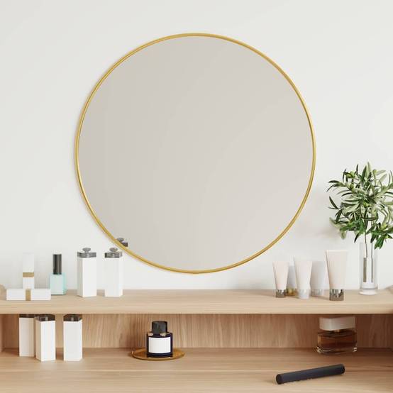 Maison Chic - Miroir mural Doré Ø 50 cm Rond Maison Chic - Image 2