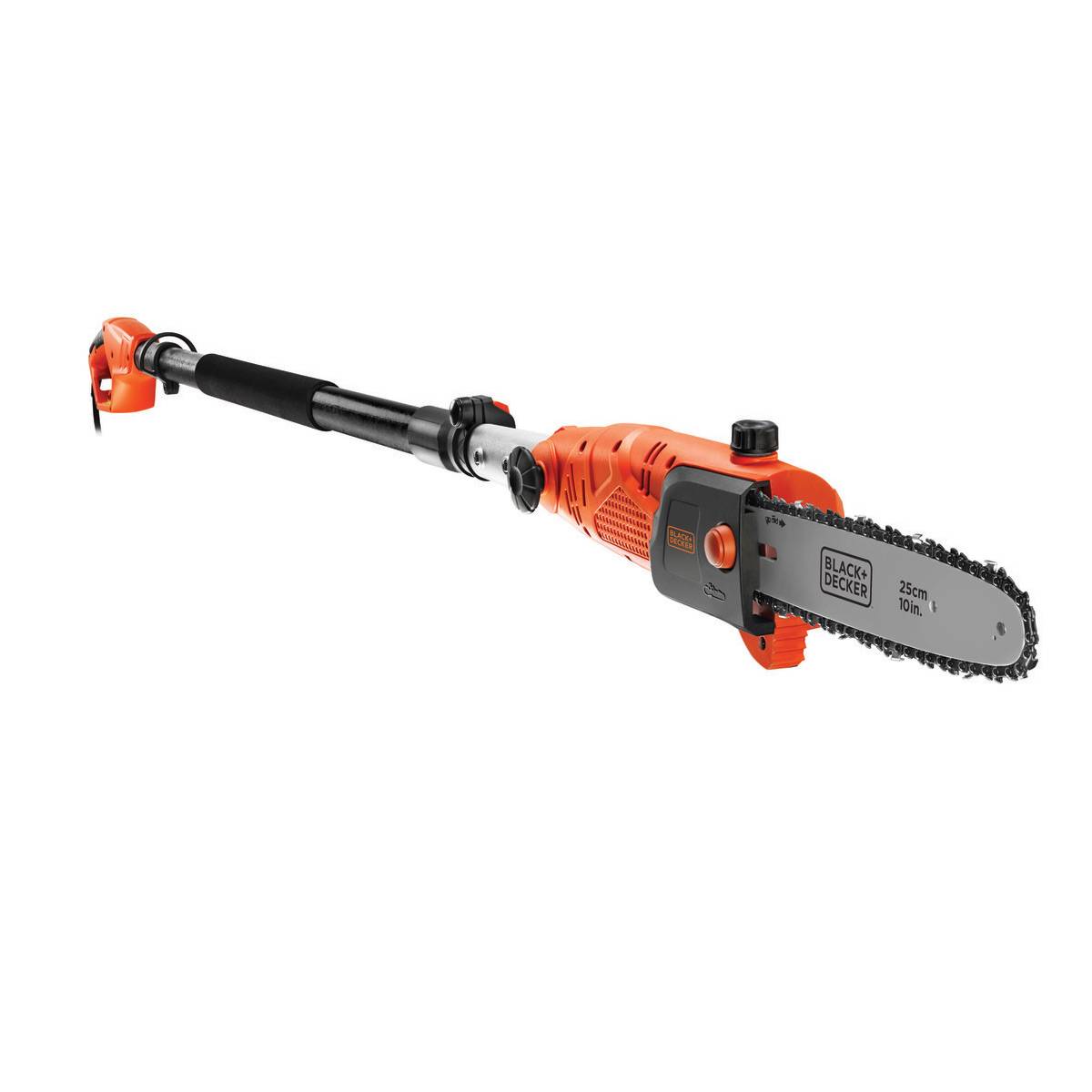 Black & Decker - PS7525-QS Elagueur sur perche filaire - 800 W - Vitesse 11 m/s - Manche de 1,74 m à 2,44m - Branche Ø = 17cm - Guide de 25 cm - Image 1