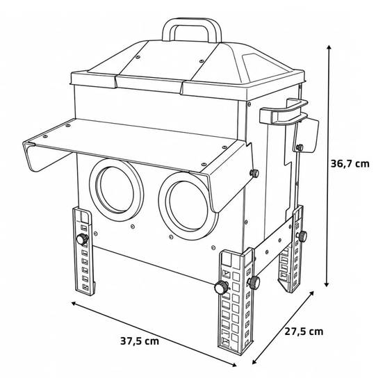 Olba - Mangeoire Robust® pour volailles - 16kg - Acier galvanisé avec couvercle anti-pluie Olba - Image 5