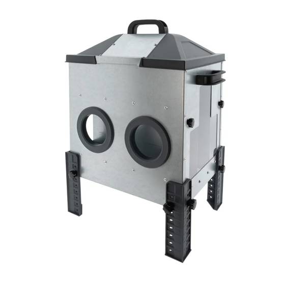 Olba - Mangeoire Robust® pour volailles - 16kg - Acier galvanisé avec couvercle anti-pluie Olba - Image 3