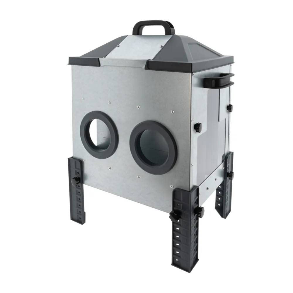 Olba - Mangeoire Robust® pour volailles - 16kg - Acier galvanisé avec couvercle anti-pluie Olba - Image 3