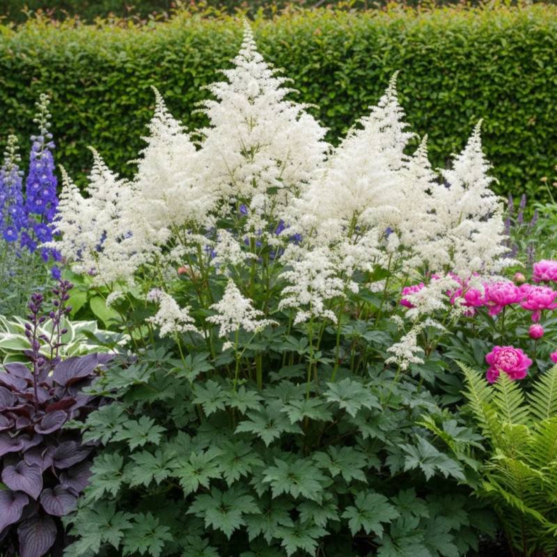 Astilbe du Japon Gladstone à fleurs Blanche/ - feuillage Caduc - Godet - 5/20 cm - Imagen 1