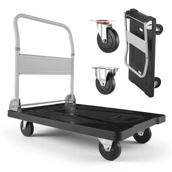 Vevor - VEVOR Chariot à Plateforme Pliable Chariot Plateau 89,5x59,5 cm Charge 299,37 kg - Image 1