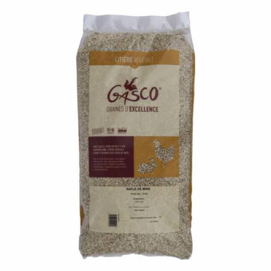 Gasco - Litière végétale Rafle de maïs Gasco Sac 12 kg