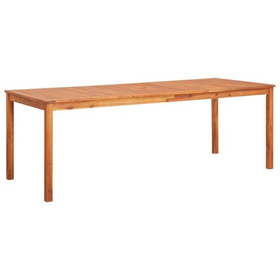 Grande Table de Jardin Rectangulaire en Bois d'Acacia Massif, 8-10 Personnes, 215x90 cm – ComfortXL Outdoor Living - Image 1