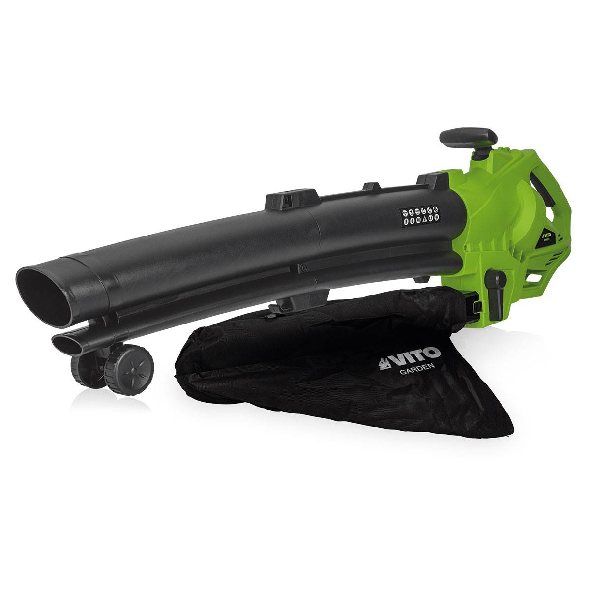 Aspirateur et Souffleur de feuilles 3000W Sac 35L Bandoulière et roulettes Confort VITO - Imagen 3