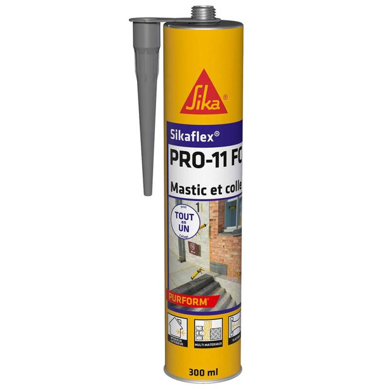 Mastic colle polyuréthane SIKAFLEX PRO 11 FC gris cartouche 300ml - SIKA - 659662 - Image 3