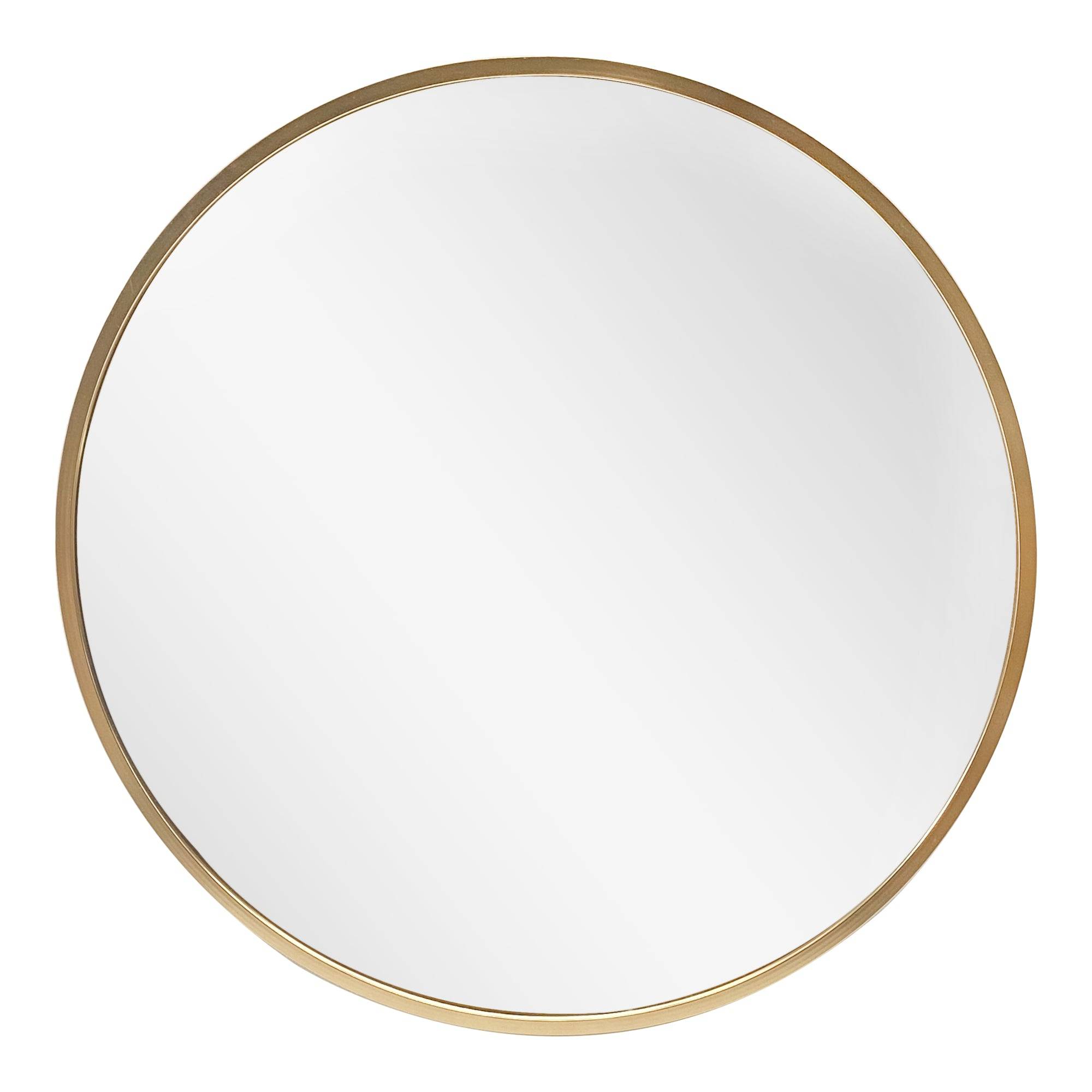 Helloshop26 - Miroir mural rond diamètre 60 cm doré - Imagen 2