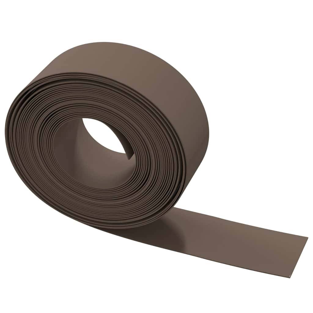 Bordure de pelouse polyéthylène décoration extérieurs 10mx20cm brun - ComfortXL Outdoor Living - Image 5