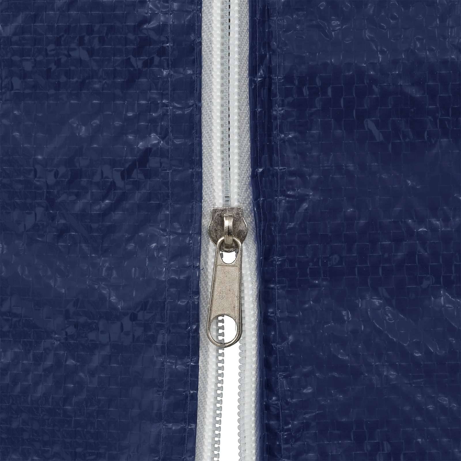 Mur de tente de fête PE et acier bleu 200 x 195 cm - PANGIVO - Image 4